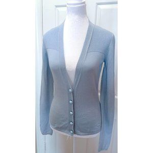 PUCCI Cardigan Sweater / 40 USA 6 M / Light Blue / NWOT / Vintage Y2K / Rare!